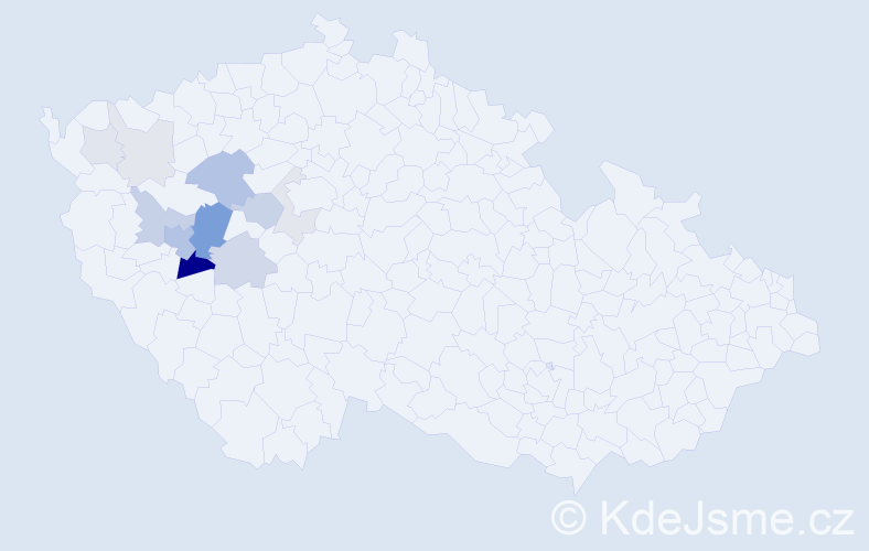 Příjmení: 'Fast', počet výskytů 30 v celé ČR