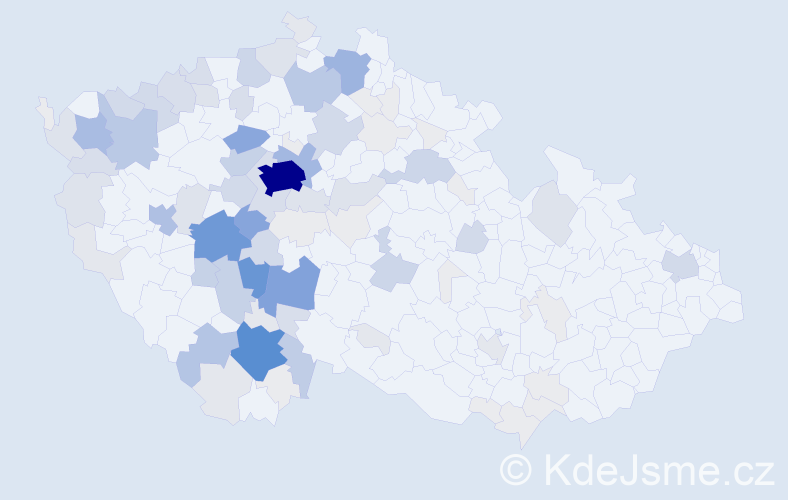 Příjmení: 'Pinc', počet výskytů 471 v celé ČR