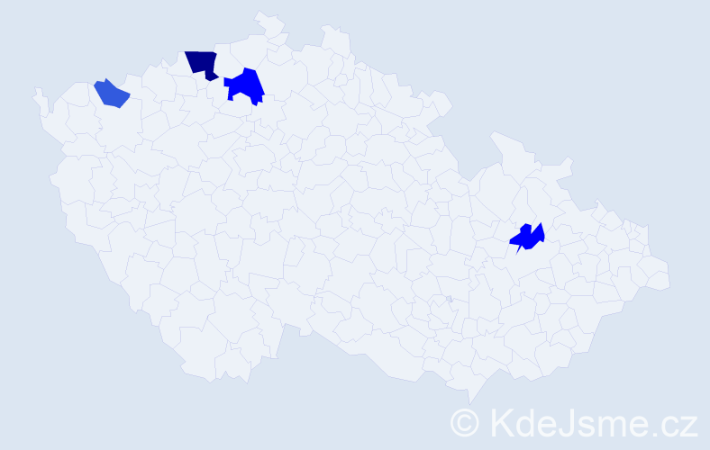Příjmení: 'Picurová', počet výskytů 16 v celé ČR