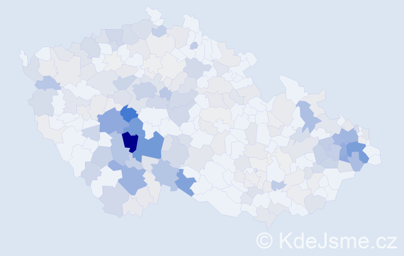 Příjmení: 'Mácha', počet výskytů 997 v celé ČR
