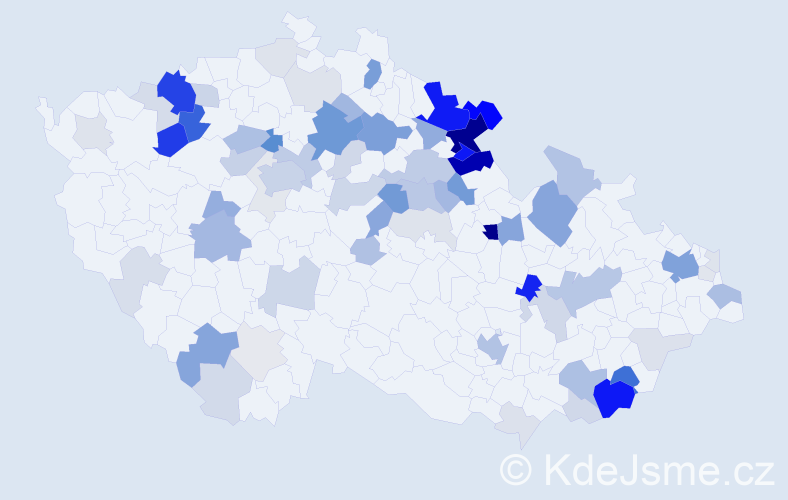 Příjmení: 'Umlauf', počet výskytů 276 v celé ČR