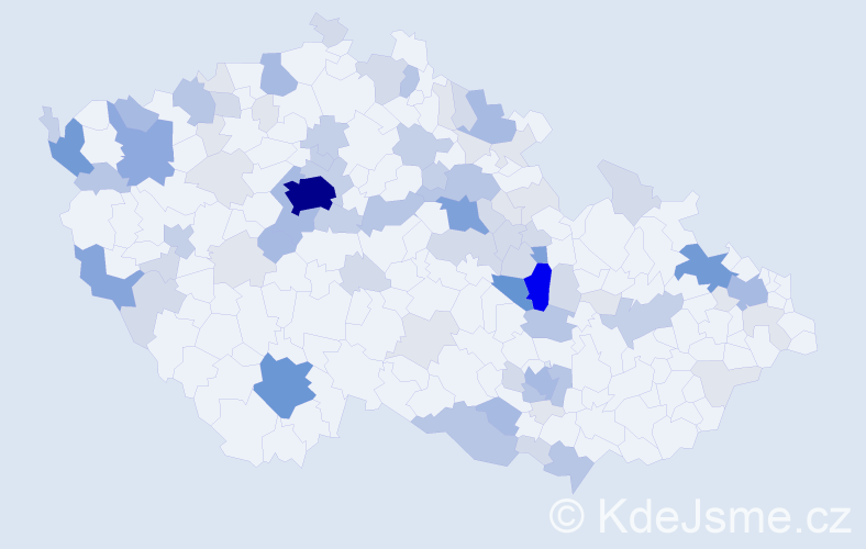 Příjmení: 'Sauer', počet výskytů 292 v celé ČR