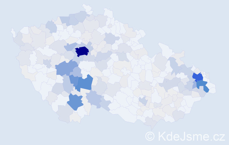 Příjmení: 'Mácha', počet výskytů 991 v celé ČR