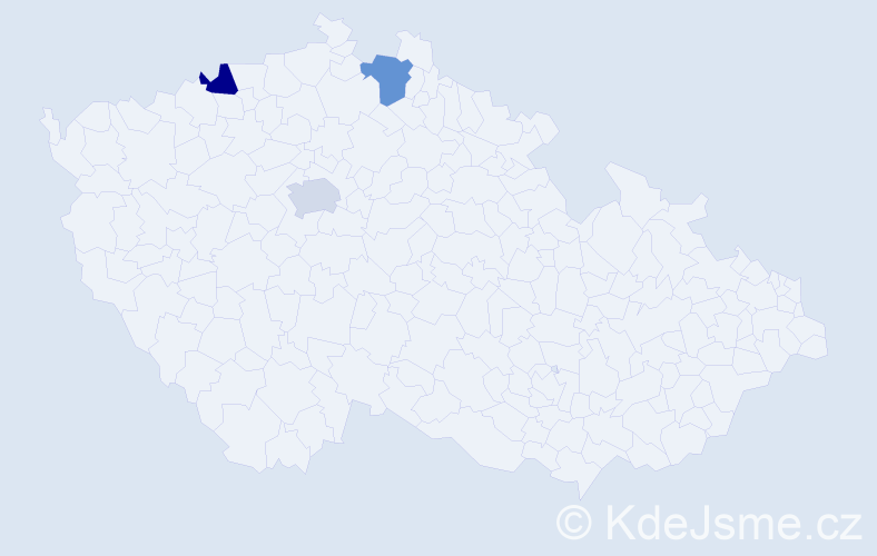 Příjmení: '"Hoang Si"', počet výskytů 3 v celé ČR
