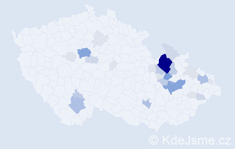 Příjmení: 'Boxanová', počet výskytů 90 v celé ČR