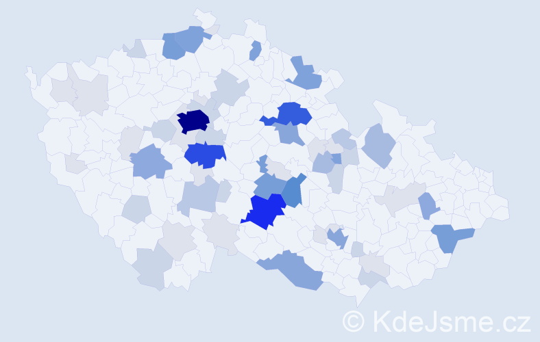 Příjmení: 'Lánová', počet výskytů 226 v celé ČR