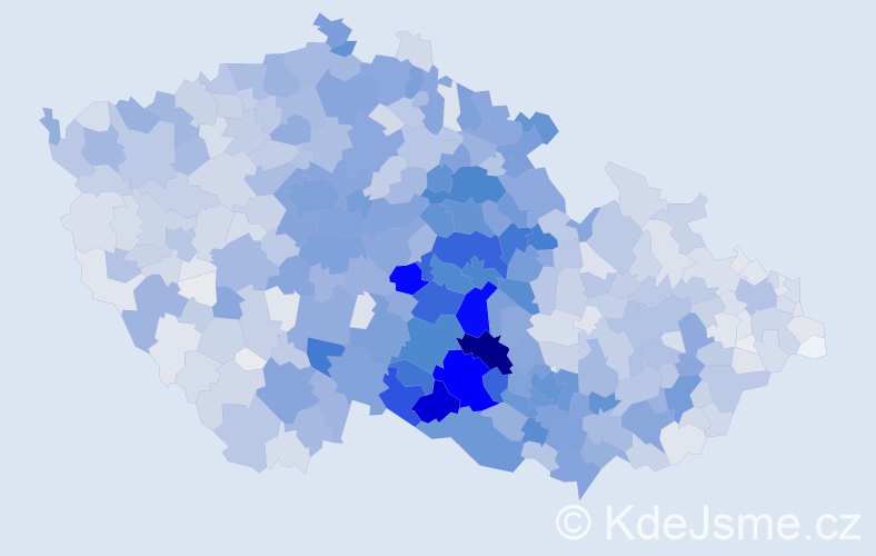 Příjmení: 'Doležalová', počet výskytů 9082 v celé ČR