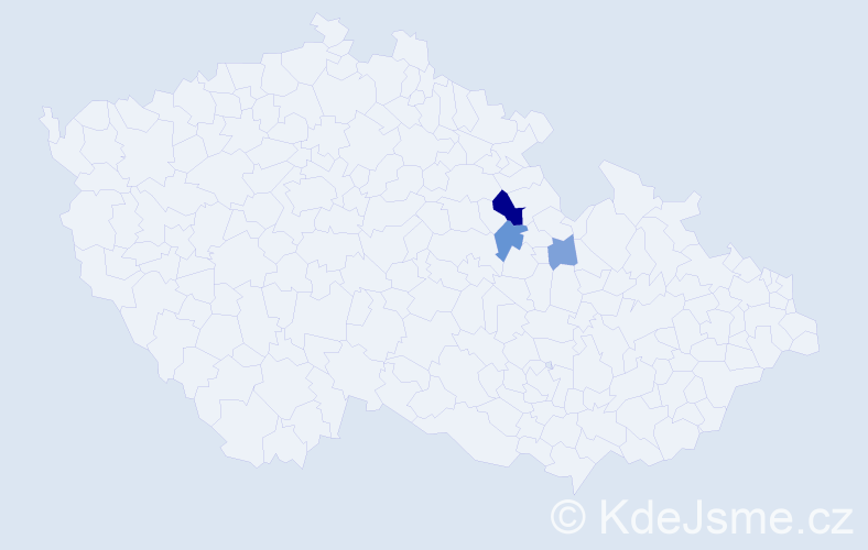 Příjmení: 'Plotková', počet výskytů 7 v celé ČR