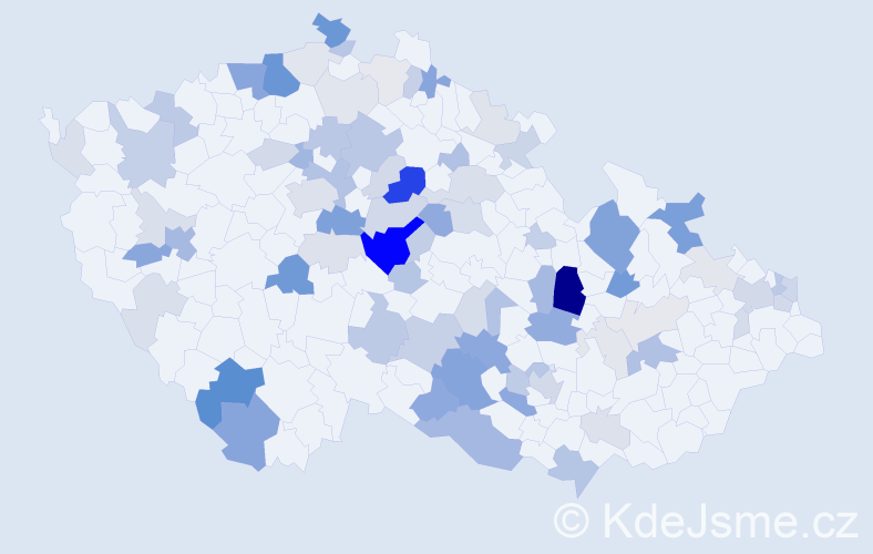 Příjmení: 'Kršňáková', počet výskytů 226 v celé ČR