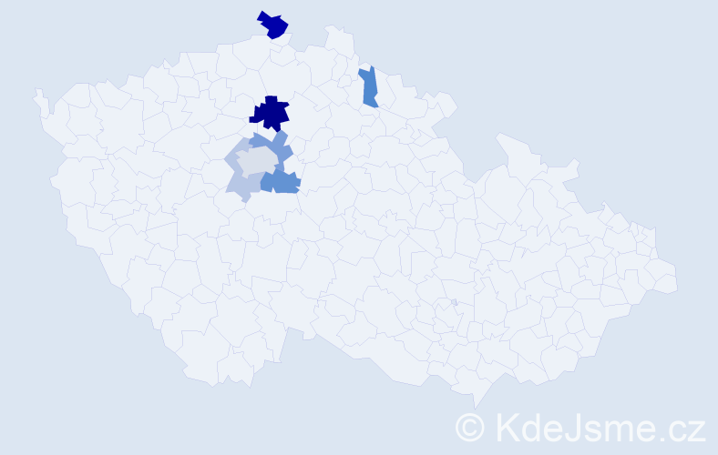 Příjmení: 'Cornová', počet výskytů 16 v celé ČR