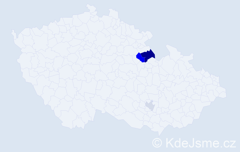 Příjmení: 'Muthsam', počet výskytů 10 v celé ČR