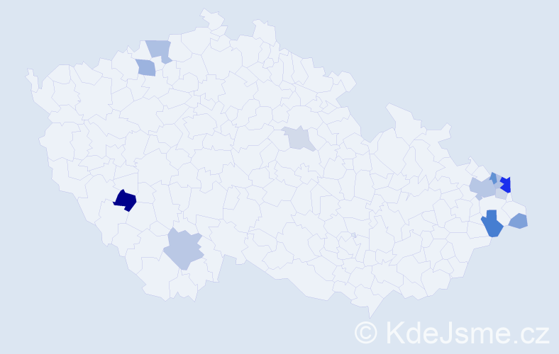 Příjmení: 'Luberová', počet výskytů 28 v celé ČR