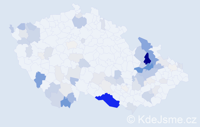 Příjmení: 'Zifčák', počet výskytů 252 v celé ČR