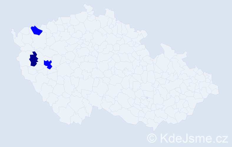 Příjmení: 'Mattusch', počet výskytů 4 v celé ČR