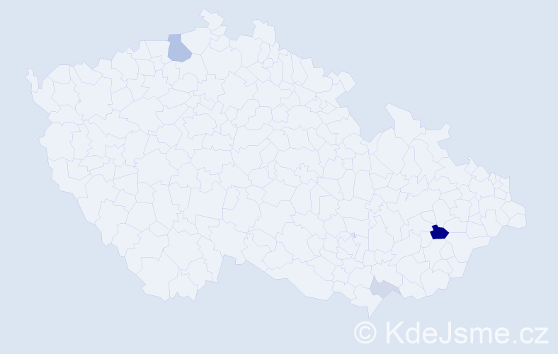 Příjmení: 'Greéová', počet výskytů 8 v celé ČR