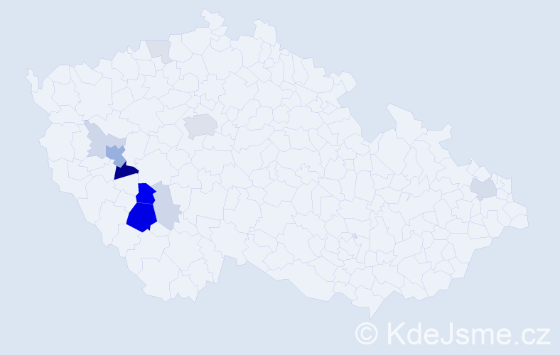 Příjmení: 'Nepodalová', počet výskytů 35 v celé ČR