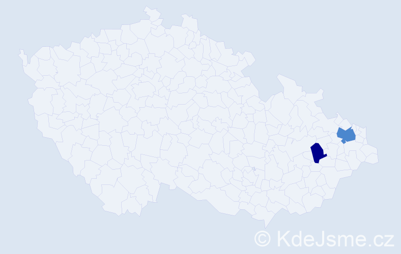 Příjmení: 'Černotská', počet výskytů 4 v celé ČR