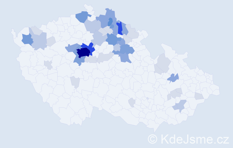 Příjmení: 'Machačka', počet výskytů 144 v celé ČR