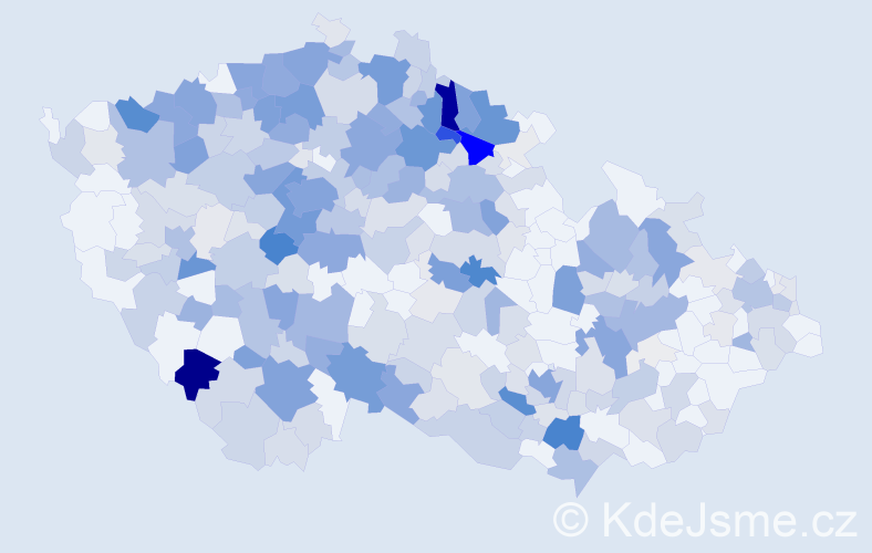 Příjmení: 'Albrechtová', počet výskytů 1095 v celé ČR