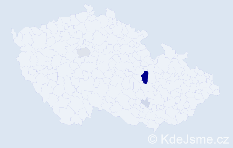 Příjmení: 'Kadletz', počet výskytů 9 v celé ČR