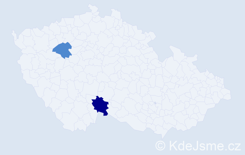 Příjmení: 'Šarlingrová', počet výskytů 14 v celé ČR
