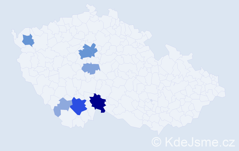 Příjmení: 'Tomaschko', počet výskytů 25 v celé ČR