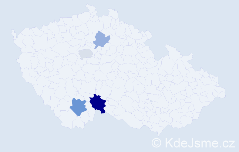Příjmení: 'Krninská', počet výskytů 17 v celé ČR