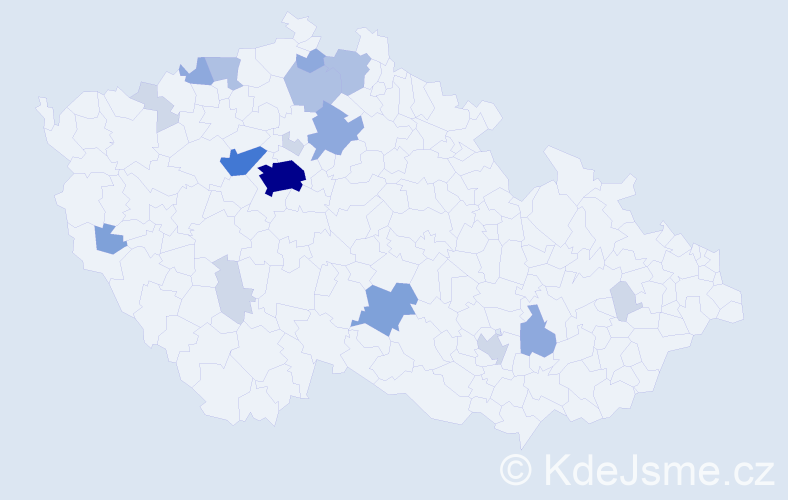 Příjmení: 'Birnbaum', počet výskytů 54 v celé ČR