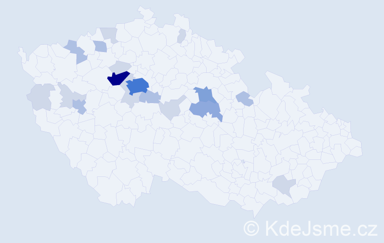 Příjmení: 'Křečan', počet výskytů 48 v celé ČR