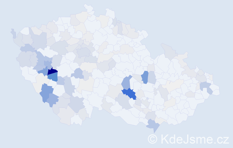 Příjmení: 'Milota', počet výskytů 517 v celé ČR