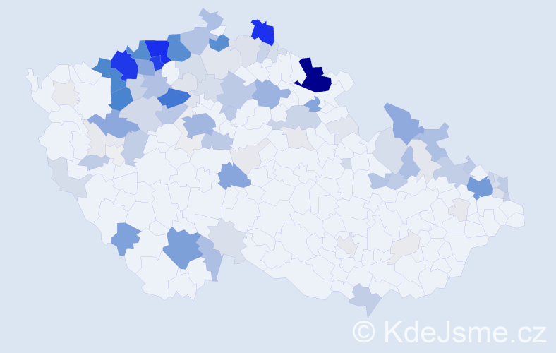 Příjmení: 'Gorol', počet výskytů 648 v celé ČR