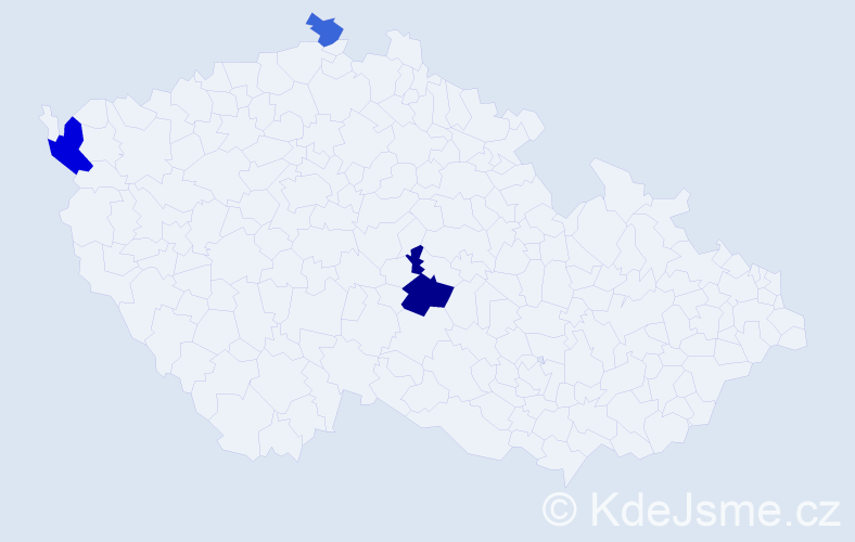 Příjmení: 'Lehrlová', počet výskytů 17 v celé ČR