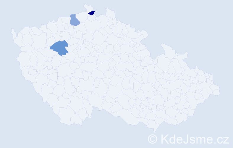 Příjmení: 'Gajdoščák', počet výskytů 3 v celé ČR
