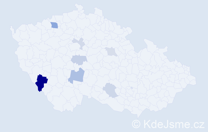 Příjmení: 'Kononov', počet výskytů 14 v celé ČR
