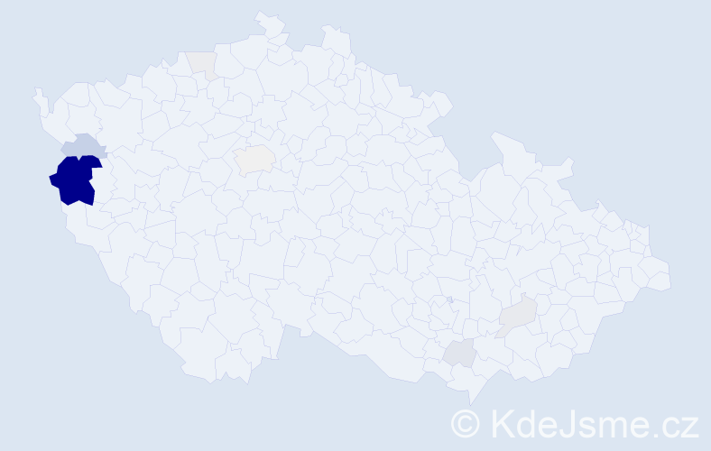 Příjmení: 'Lazorka', počet výskytů 42 v celé ČR