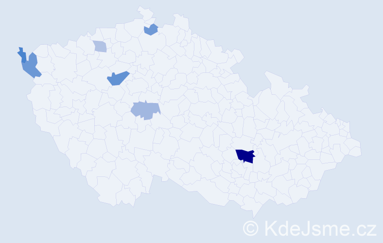 Příjmení: 'Belányiová', počet výskytů 16 v celé ČR