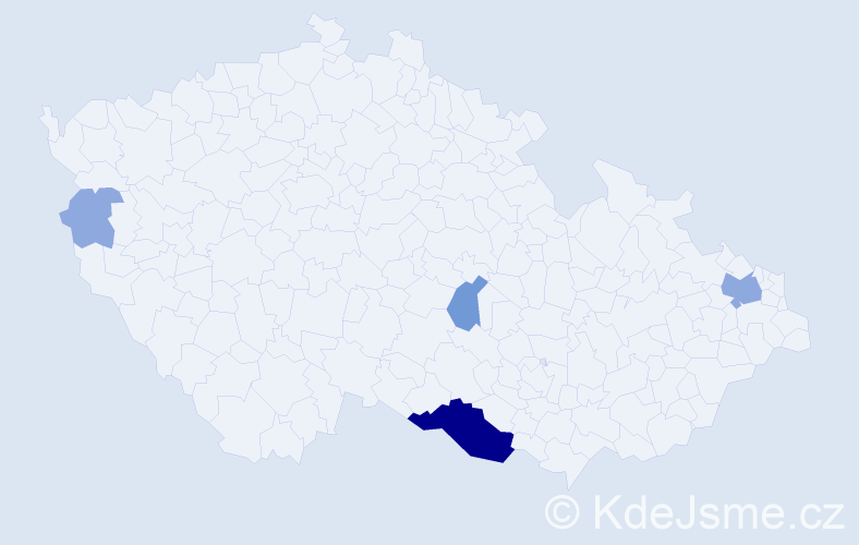Příjmení: 'Buczyková', počet výskytů 10 v celé ČR