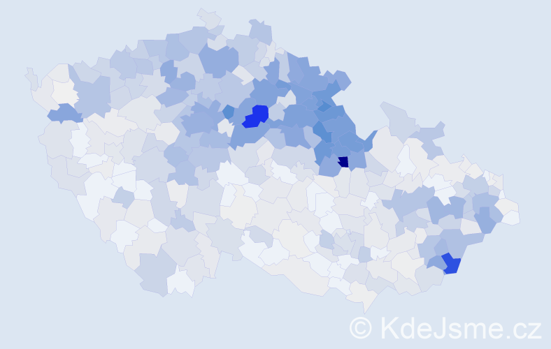 Příjmení: 'Řehák', počet výskytů 3110 v celé ČR
