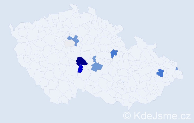 Příjmení: 'Polyak', počet výskytů 16 v celé ČR