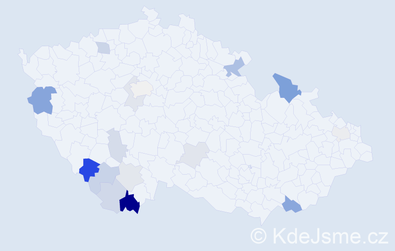 Příjmení: 'Gubaniová', počet výskytů 34 v celé ČR