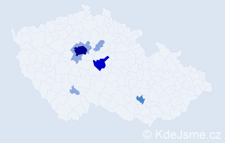Příjmení: 'Haering', počet výskytů 26 v celé ČR