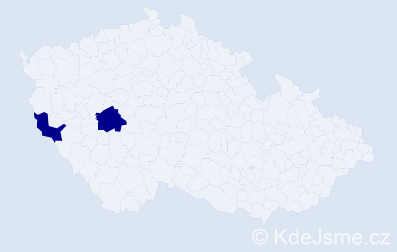 Příjmení: 'Seidlmayer', počet výskytů 2 v celé ČR