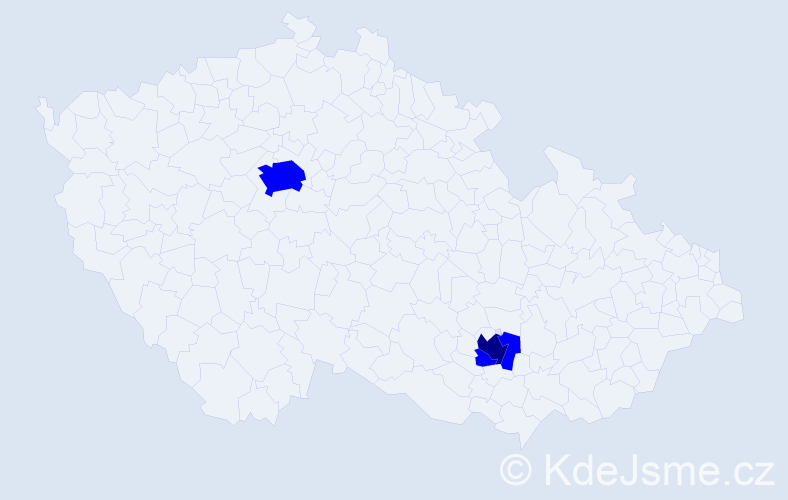 Příjmení: 'Humenna', počet výskytů 4 v celé ČR