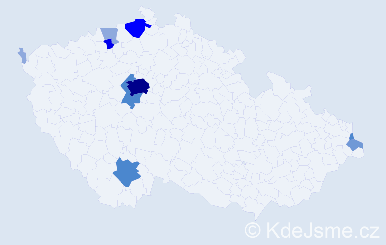 Příjmení: 'Lanz', počet výskytů 28 v celé ČR