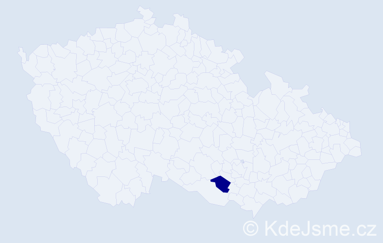 Příjmení: 'Kechely', počet výskytů 1 v celé ČR
