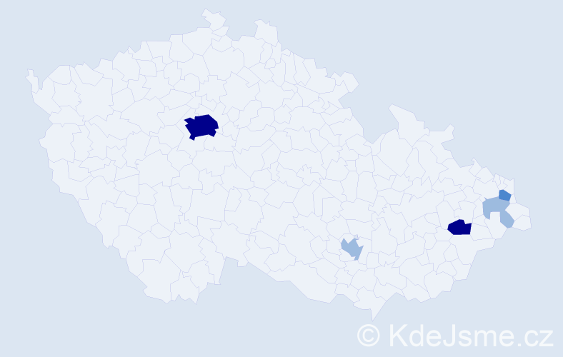 Příjmení: 'Reisskup', počet výskytů 12 v celé ČR