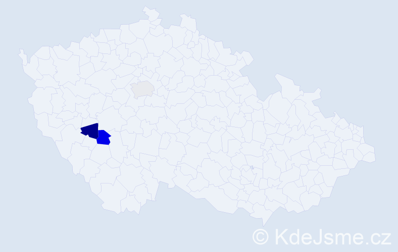 Příjmení: 'Džisová', počet výskytů 3 v celé ČR