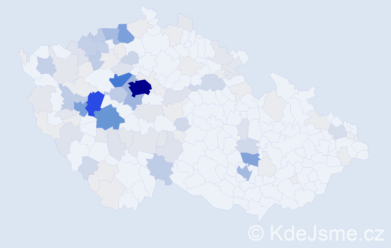 Příjmení: 'Bejček', počet výskytů 462 v celé ČR