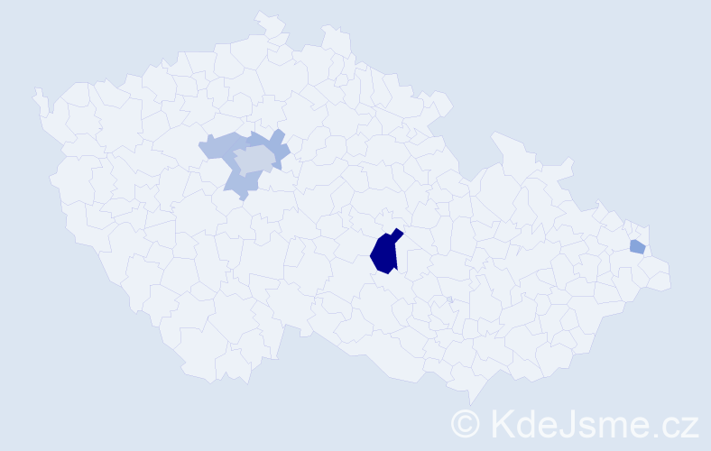 Příjmení: 'Kohlman', počet výskytů 24 v celé ČR