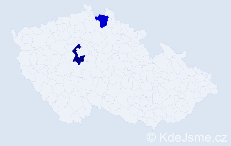 Příjmení: 'Elefteriadis', počet výskytů 2 v celé ČR